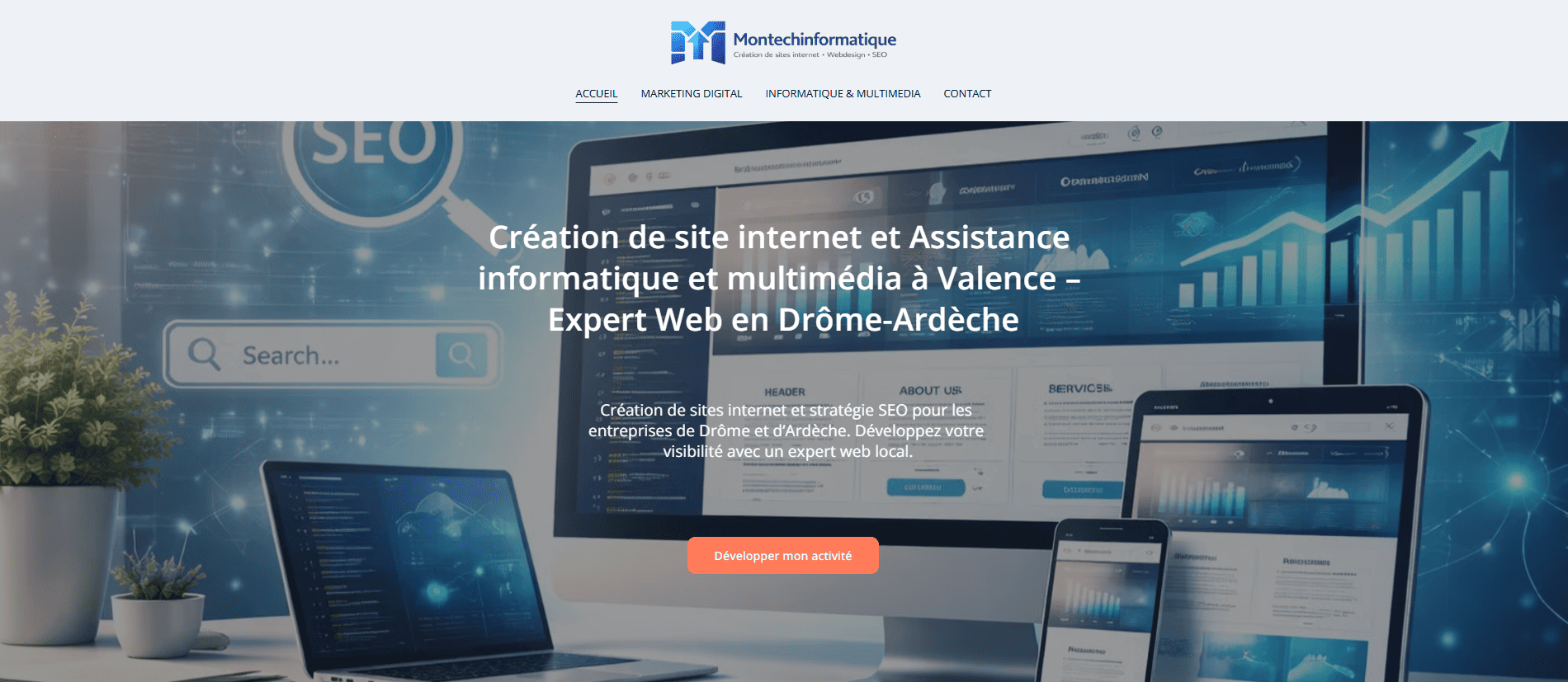 Montechinformatique — Site vitrine